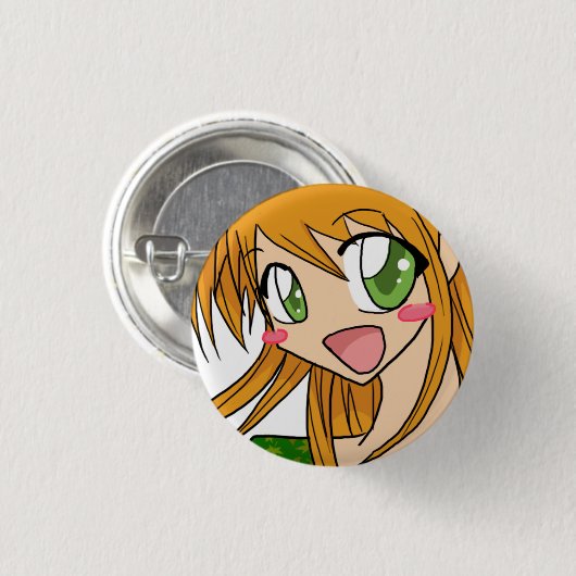 klaver ronde button 3,2 cm (Voorkant /achterkant)