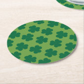 klaver ronde kartonnen onderzetter (Gebogen)