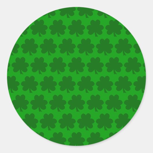 Klaver Ronde Sticker (Voorkant)
