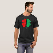 Klaver Rood Zwart Groen Kwanzaa T-shirt (Voorkant volledig)