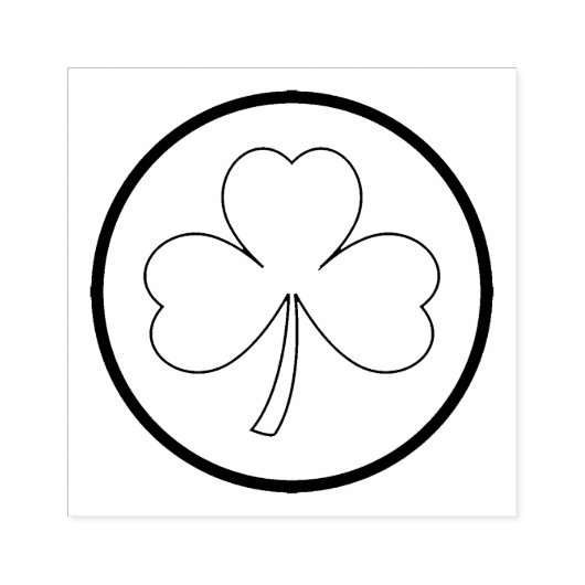 klaver rubberstempel (Afrduk)