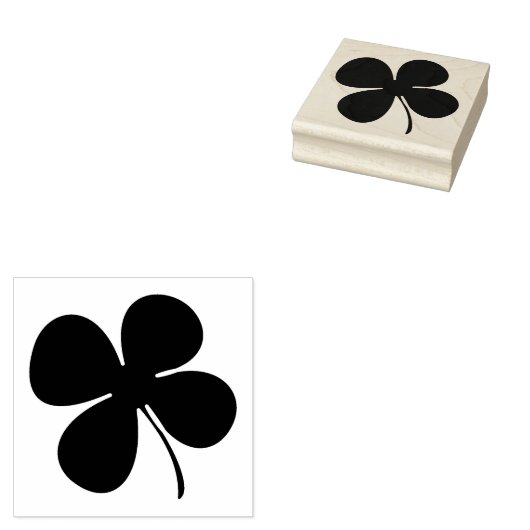 klaver rubberstempel (Gestempeld)