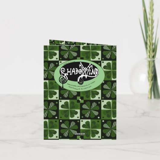 Klaver Schaakbord Patroon Kaart (Achterkant)