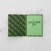 Klaver Schaakbord Patroon Kaart (Binnen)