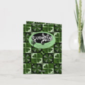 Klaver Schachbrettpatroon Kaart (Achterkant)