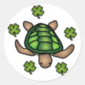 Klaver & Schildpad Sticker (Voorkant)