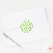 klaver shamrock patroon ronde sticker (Envelop)