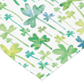 Klaver St. Patrick's Day Groen Wit Korte Tafelloper (Hoek)