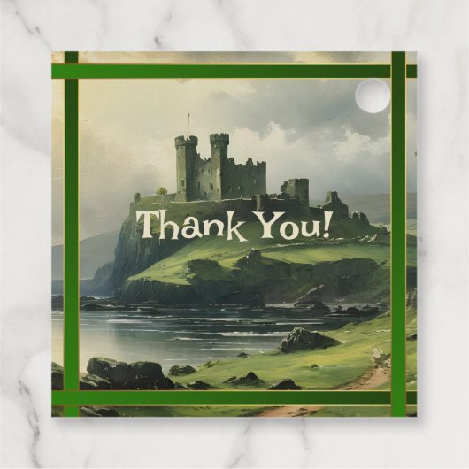 Klaver St Patrick's Day Landschap Bedankt F Bedankjes Labels (Achterkant)