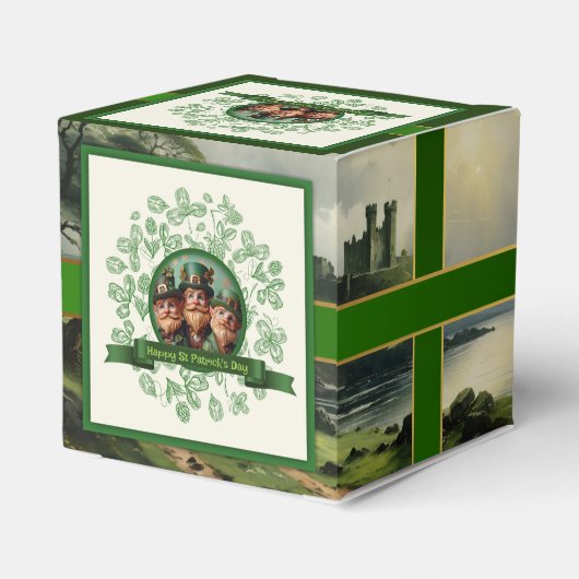  Klaver St Patrick's Day Landschap CFB Bedankdoosjes (Achterkant)