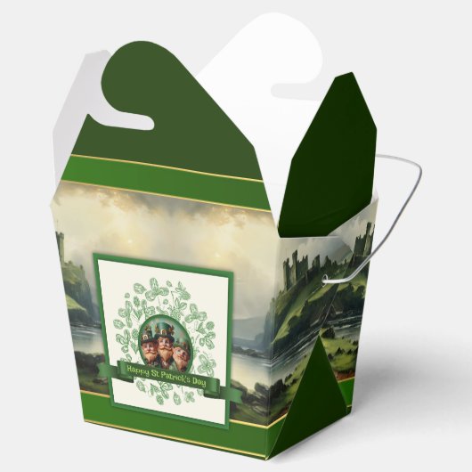  Klaver St Patrick's Day Landschap TOFB Bedankdoosjes (Geopend)