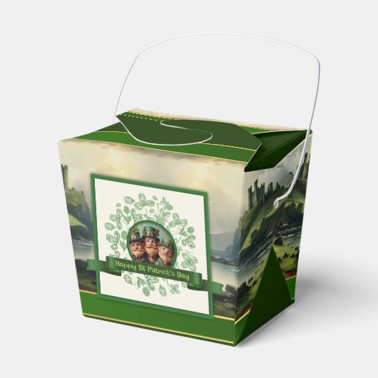  Klaver St Patrick's Day Landschap TOFB Bedankdoosjes (Voorkant Zijde)