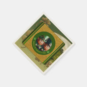 Klaver St Patrick's Day Leprechauns PPN Servet (Hoek)