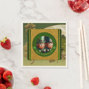  Klaver St Patrick's Day Leprechauns PPN Servet