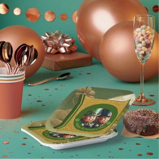 Klaver St Patrick's Day Leprechauns PPP Papieren Bordje (Multi)