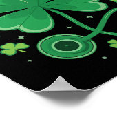 Klaver Stethoscoop St. Patrick's Day Verpleegster Poster (Hoek)