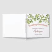 Klaver verlaat boeket bruiloft gastenboek (Volledig)