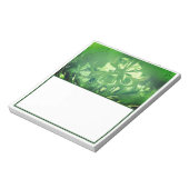 Klaver Zeldzaam Zes Blad Notitieblok (Linkerzijde)