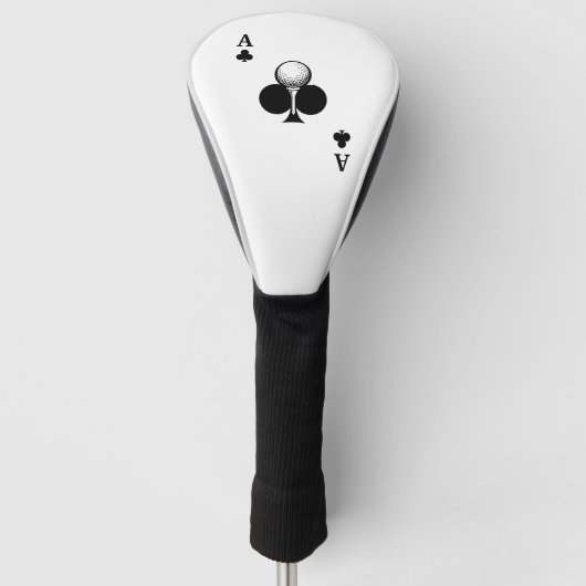 Klaveraas Golfheadcover (Voorkant)