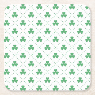 Klaverblaadjes Patroon St. Patrick's Dag-53224 Kartonnen Onderzetters