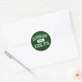 Klaverblad - Colts - Middelbare school - Medina Oh Ronde Sticker (Envelop)