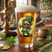 Klaverblad en kattenkwaad St. Patrick's Day Pint Glas