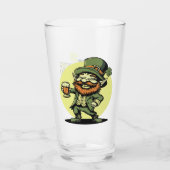 Klaverblad en kattenkwaad St. Patrick's Day Pint Glas (Achterkant)