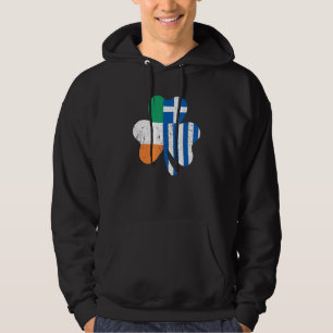Klaverblad Ierse Griekse vlag voor St. Patrick's D Hoodie
