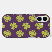 Klaverblad met vier blaadjes patroon Case-Mate iPhone case (Achterkant (horizontaal))