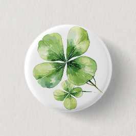 Klaverblad Ronde Button 3,2 Cm