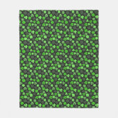 KLAVERBLADEREN ST PATRICKS PATRONE FLEECE DEKEN (Voorkant)