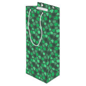 KLAVERBLADEREN ST PATRICKS PATRONE WIJN CADEAUTAS (Achterkant Gekanteld)