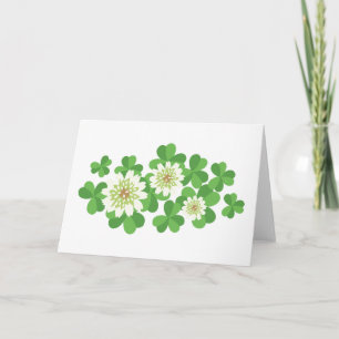 Klaverbloemen Kaart