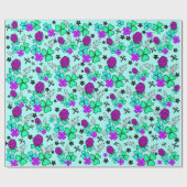 klaverdragonfly vier bladklaver Verpakkingspapier Cadeaupapier (Vlak)