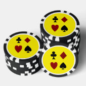 Klaveren Ruiten Hart Schoppen Poker Chips (Opstapeling)
