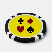 Klaveren Ruiten Hart Schoppen Poker Chips (Enkel)