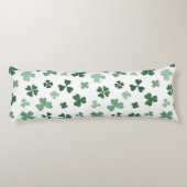 Klavergroen verlaat St. Patrick's Day Lichaamskussen (Achterkant)