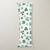 Klavergroen verlaat St. Patrick's Day Lichaamskussen (Voorkant Verticaal)