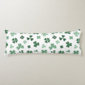 Klavergroen verlaat St. Patrick's Day Lichaamskussen (Voorkant)