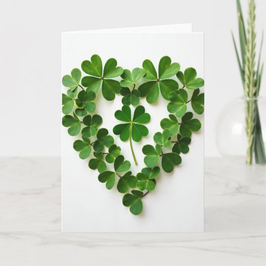 Klaverhart Groenbladige Kaart (Voorkant)
