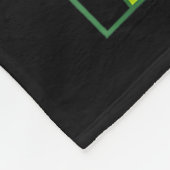 Klaverkaart st patricksdag botanisch fleece deken (Hoek)