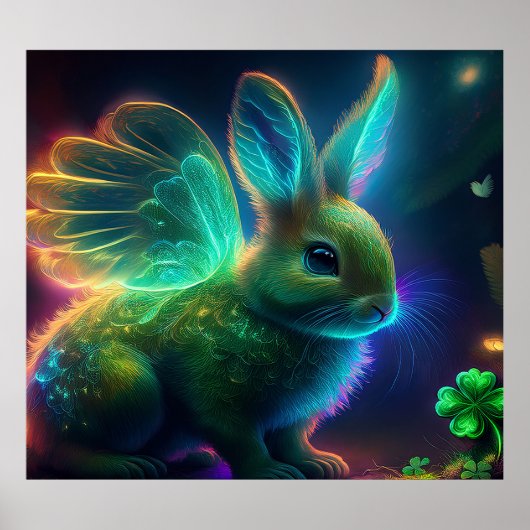 klaverkonijn poster (Voorkant)