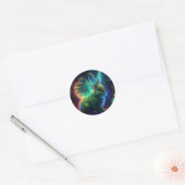 klaverkonijn ronde sticker (Envelop)