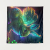 klaverkonijn wandkleed (Voorkant (horizontaal))