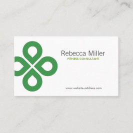 KLAVERONTWERP IN GROEN VISITEKAARTJE