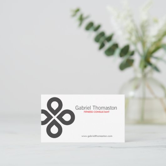 KLAVERONTWERP VISITEKAARTJE (Staand voorkant)