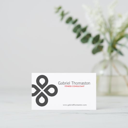 KLAVERONTWERP VISITEKAARTJE (Staand voorkant)