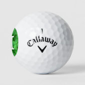 Klaverpatroon Pas je eigen monogram aan Golfballen (Logo)