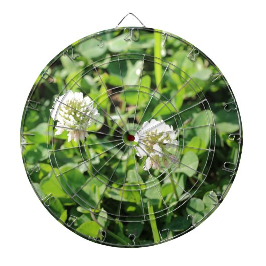 Klavers en bloemen dartbord (Voorkant)