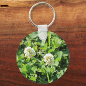 Klavers en bloemen sleutelhanger (Voorkant)
